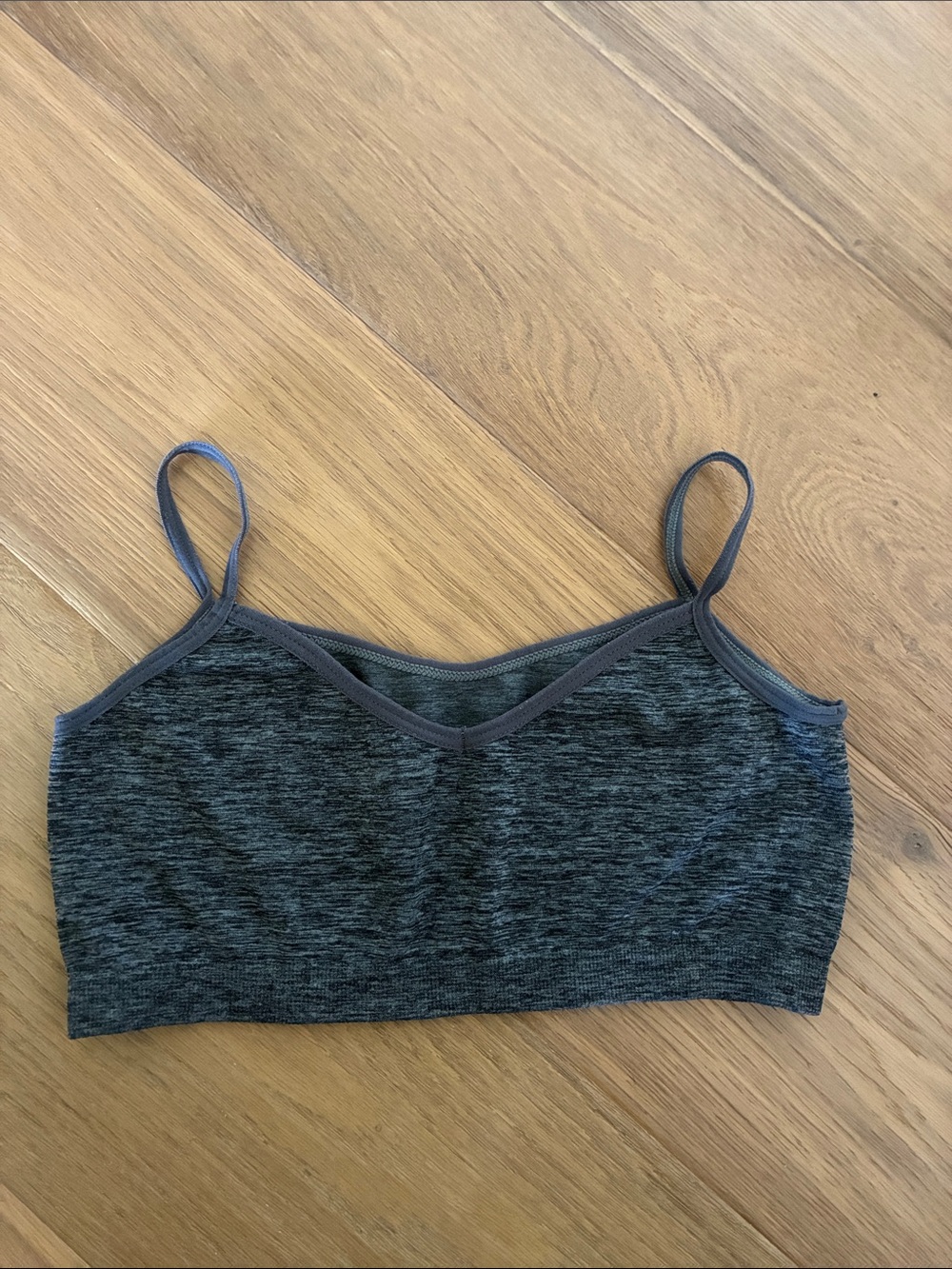 Seamless Heathered Gray Bralette -